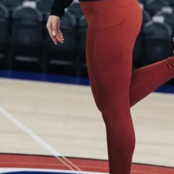 Zyia Brunt Rose Orange leggings - Picture 2 of 7